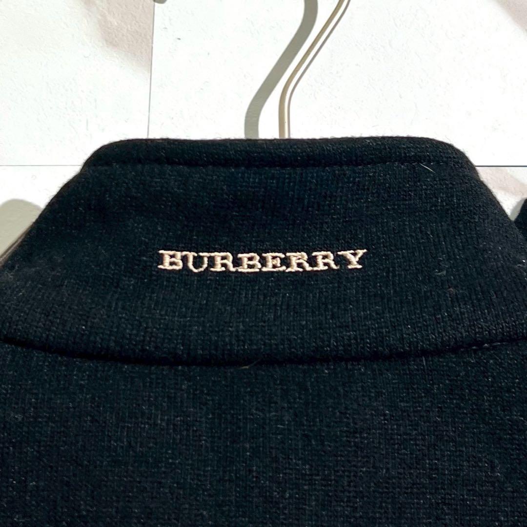 【美品/M】バーバリーロンドン ステンカラーコート ロング丈 メガチェック 黒