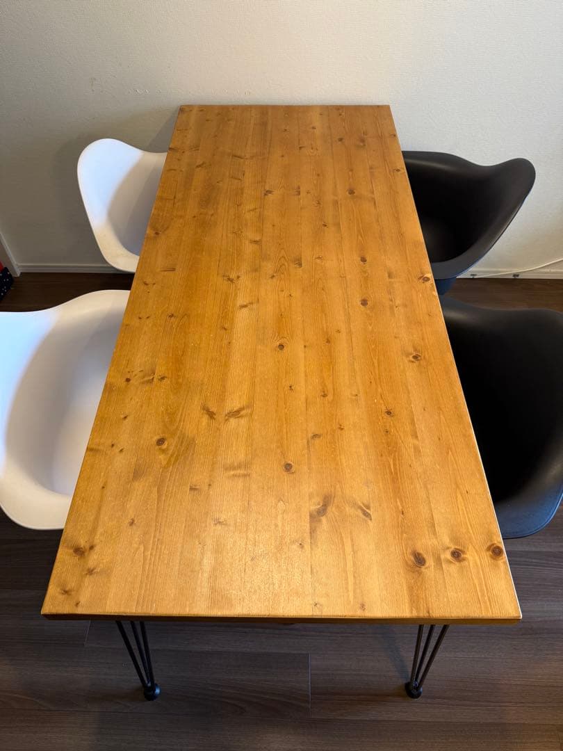 LOWYA 木目調ダイニングテーブル 160*70*75cm