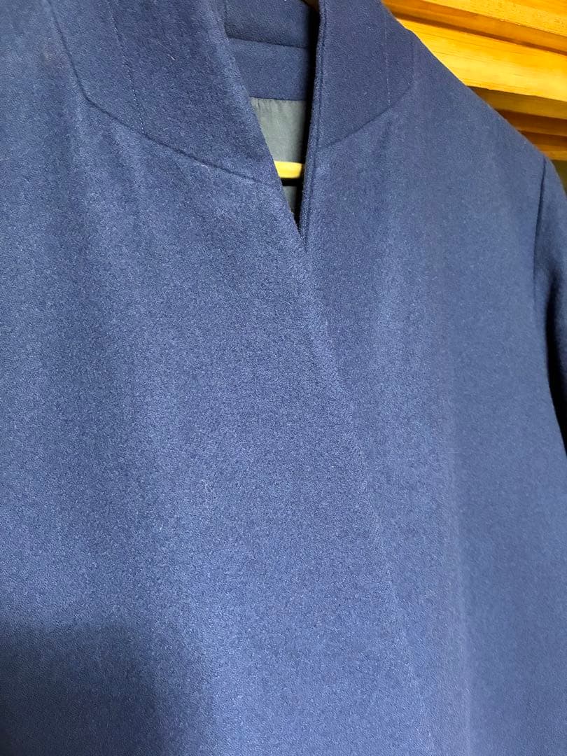 ETHOSENS / フェイクレイヤードフラノコート [E215-501]