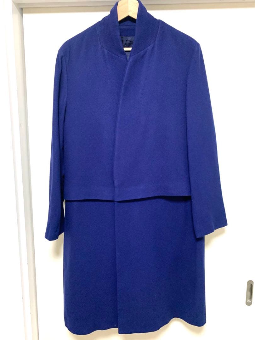 ETHOSENS / フェイクレイヤードフラノコート [E215-501]