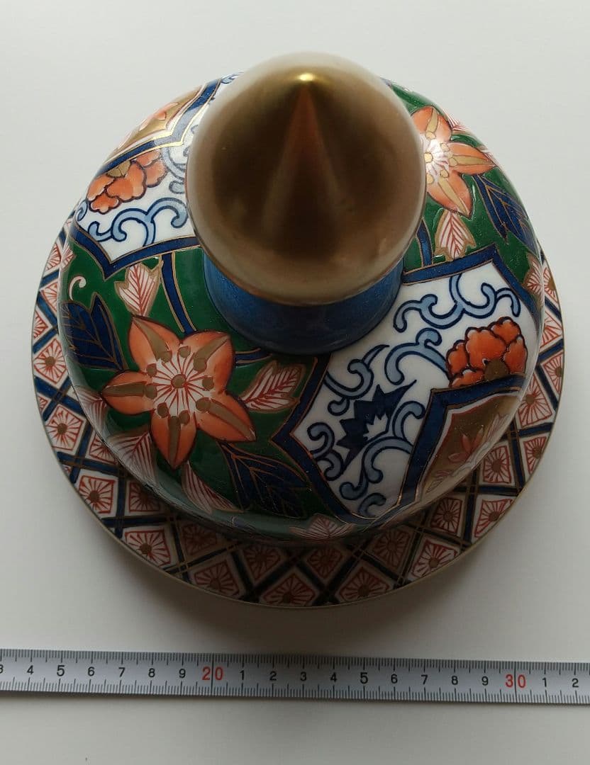 錦彩 壺 壷 藤井錦彩 ?? 飾り壷 在銘 大きい