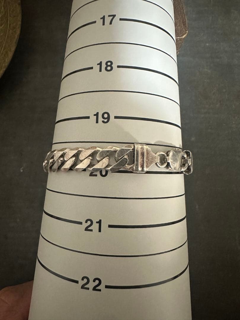 希少　ヴィンテージ　シルバー　925 ID 喜平　ヘヴィ　チェーン　アンティーク