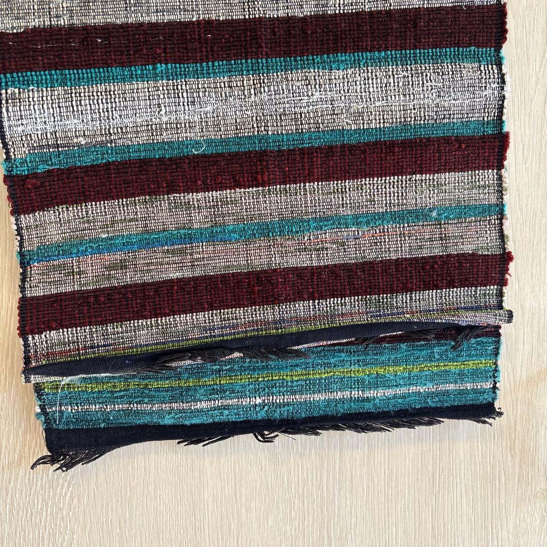 正絹紬　テーブルクロスライナー　長尺　裾未処理