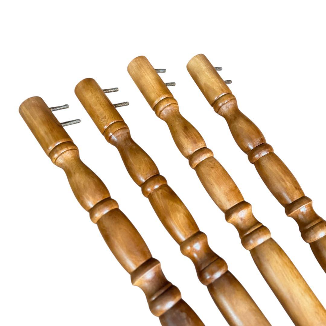 HR758 柏木工　ダイニングテーブル　バイカラー　古いスピンドルレッグ