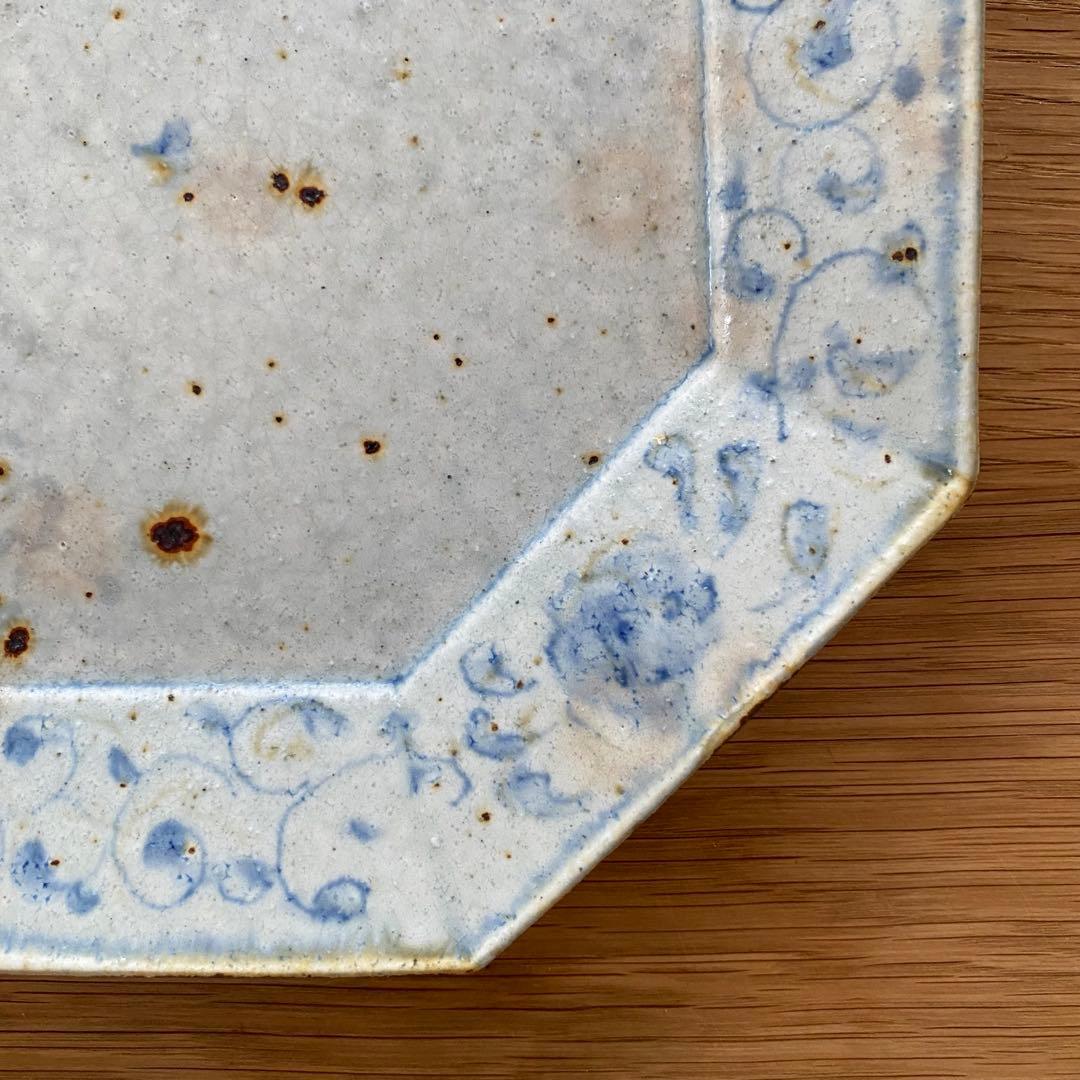 市野吉記　コウホ窯　大皿　八角形