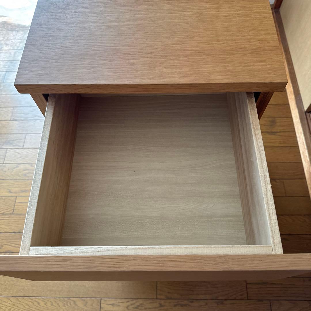 無印良品オーク材4段チェスト