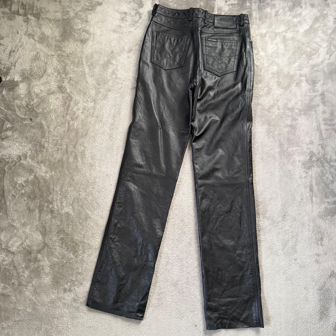 ✨美品✨ Harley-Davidson　レザーパンツ　本革　ブラック　W30