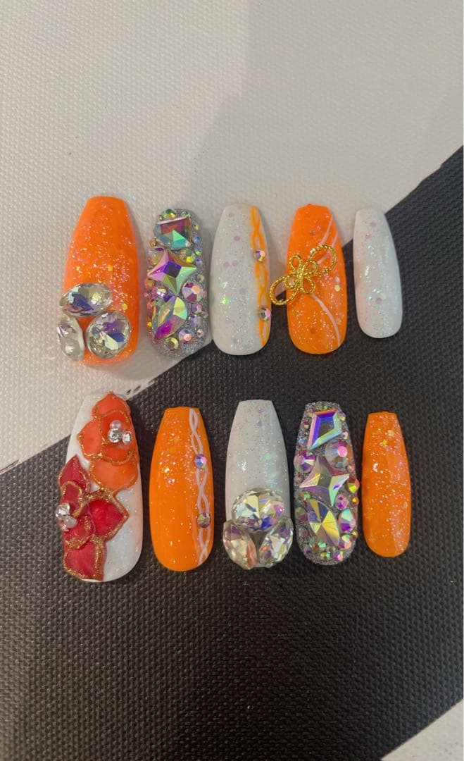 2026年個数限定即日発送可能ギャルネイルチップロングネイルチップロングポイント