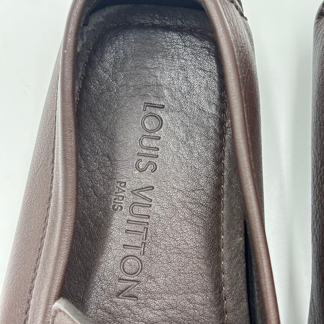 ルイヴィトン レザー ドライビングシューズ　5.5 約23.5㎝ ブラウン