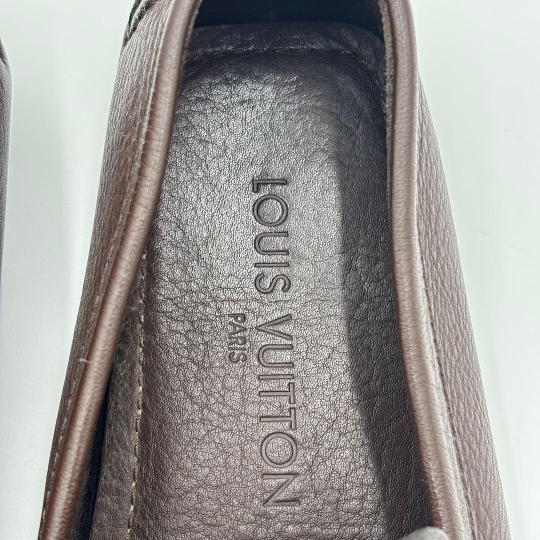 ルイヴィトン レザー ドライビングシューズ　5.5 約23.5㎝ ブラウン