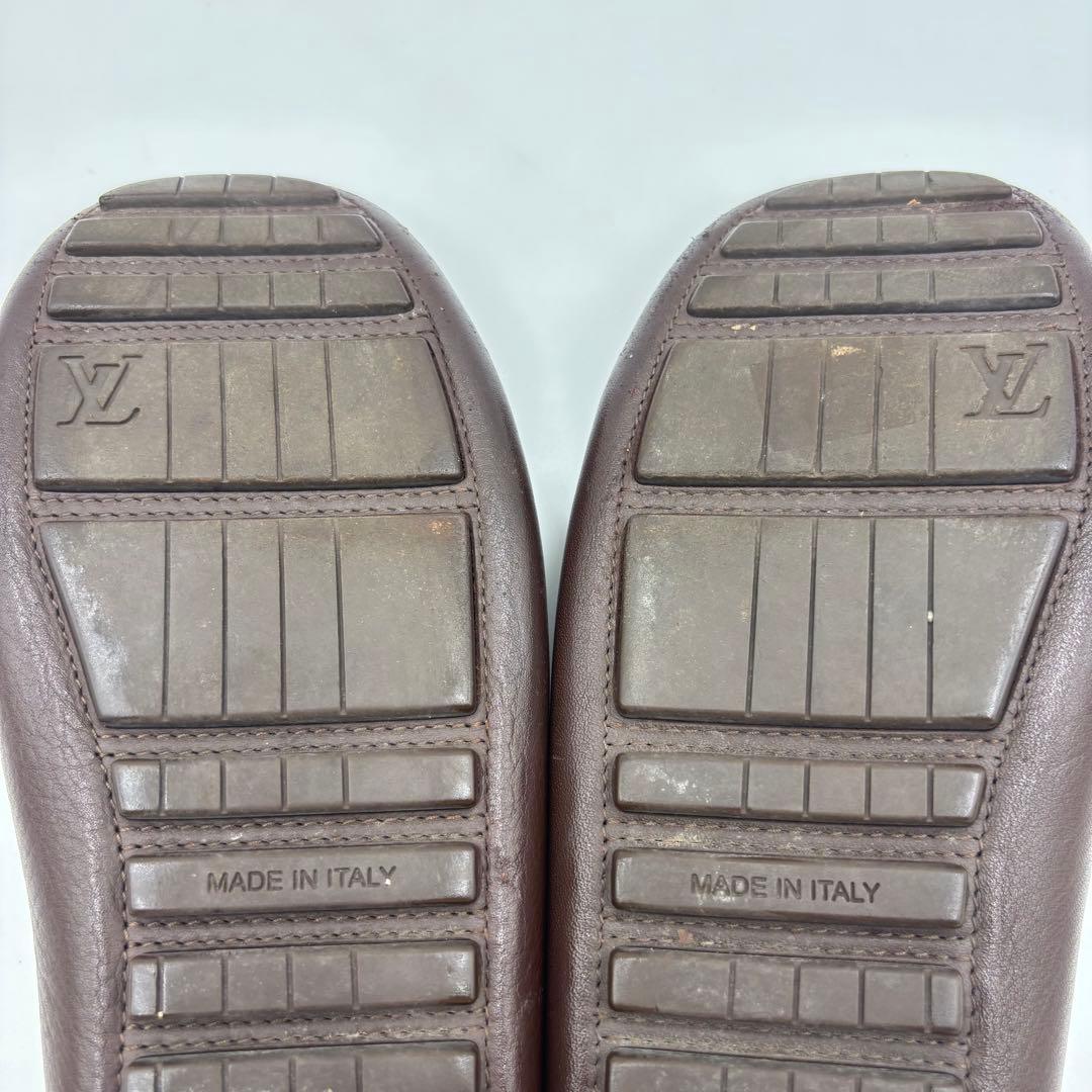 ルイヴィトン レザー ドライビングシューズ　5.5 約23.5㎝ ブラウン