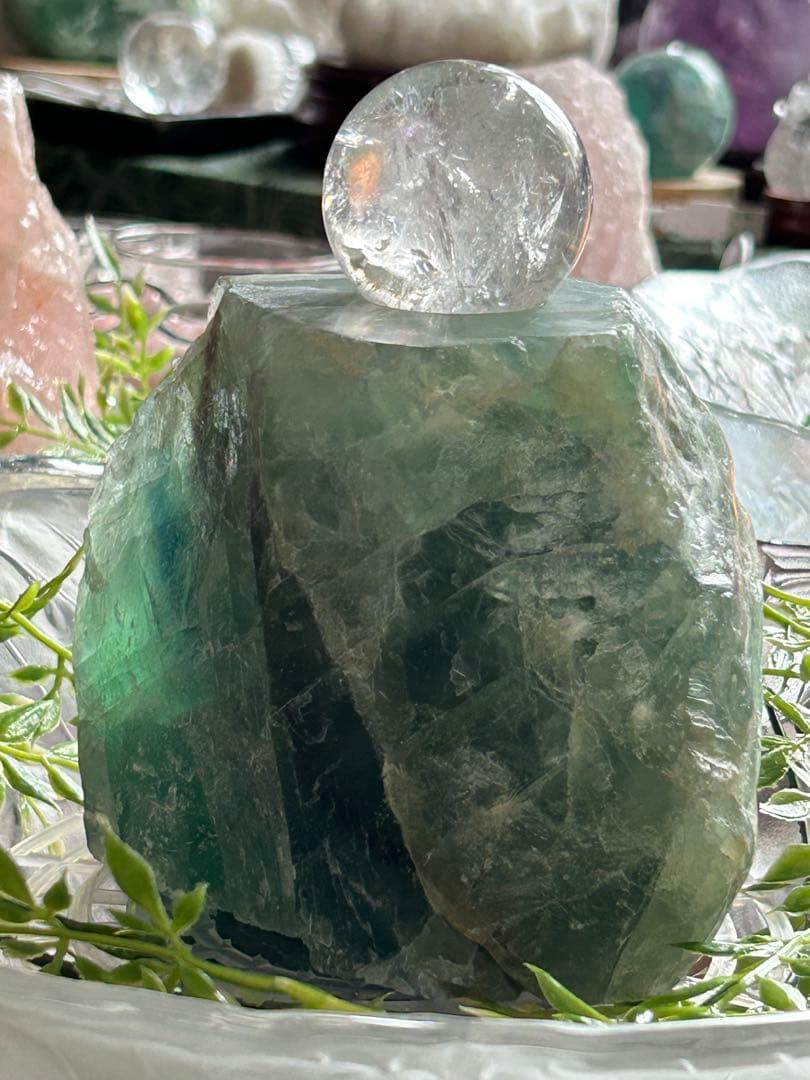 ✨破格✨絶品‼️フローライト☆噴水☆天然石⭐︎ファウンテン☆秘蔵品⭐︎2300g