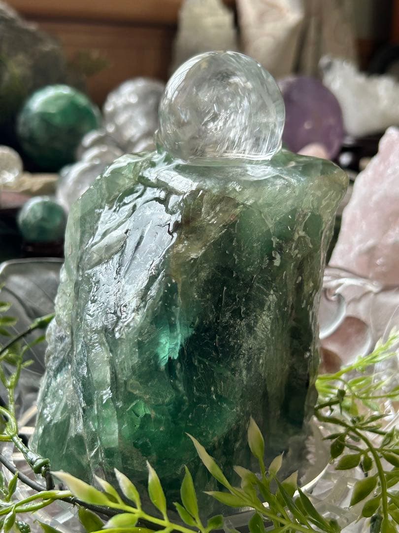 ✨破格✨絶品‼️フローライト☆噴水☆天然石⭐︎ファウンテン☆秘蔵品⭐︎2300g