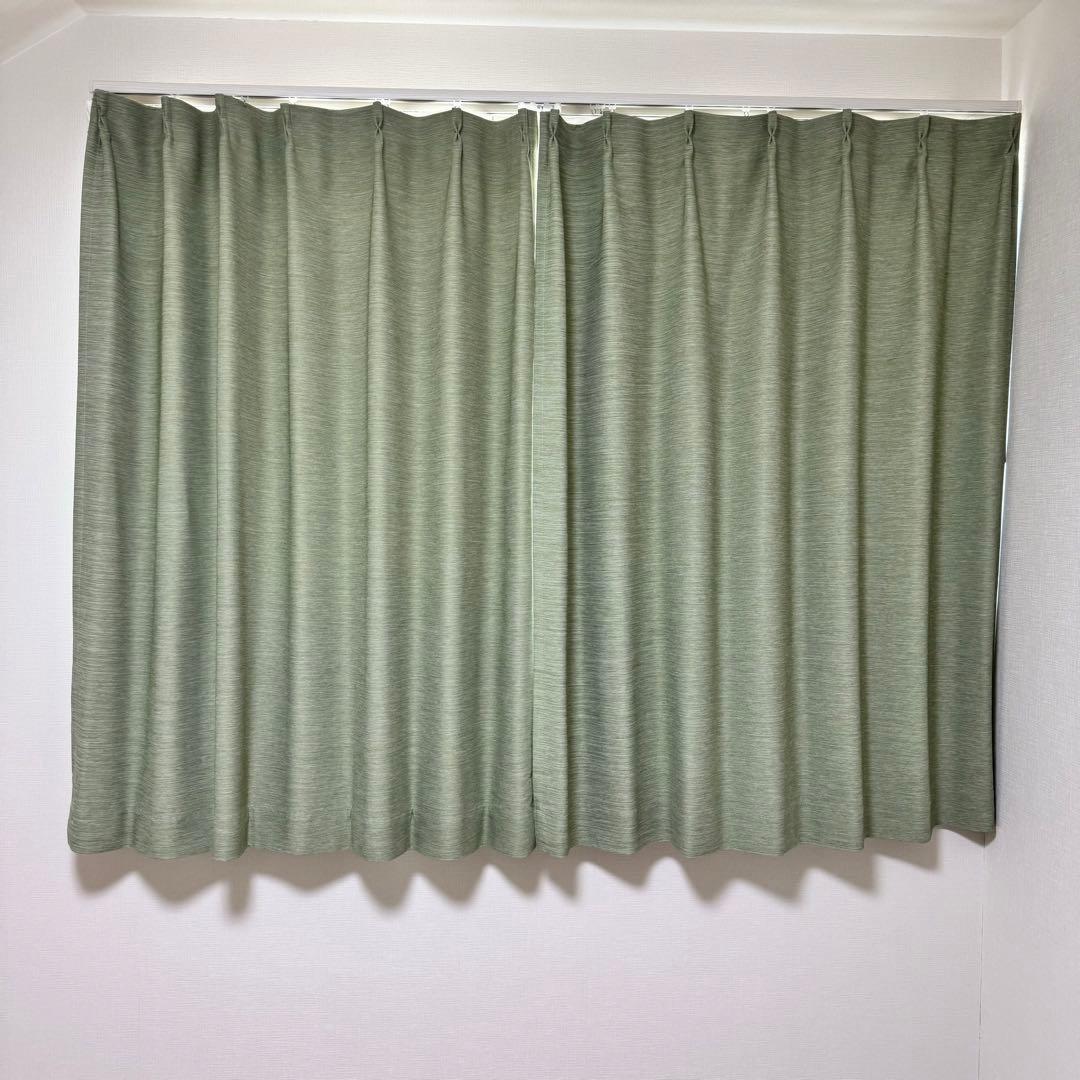 ニトリ ドレープカーテン レースカーテン 各2枚セット 遮光2級 防炎