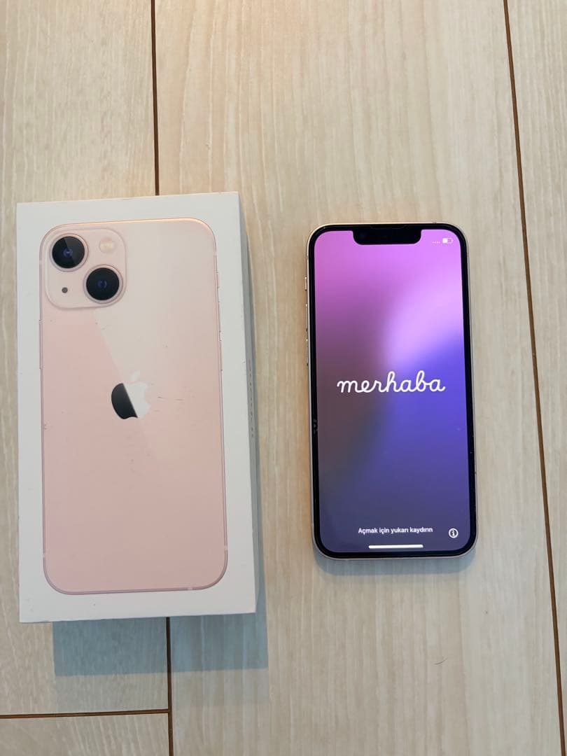 Apple iPhone 13 ピンク 本体と充電ケーブル