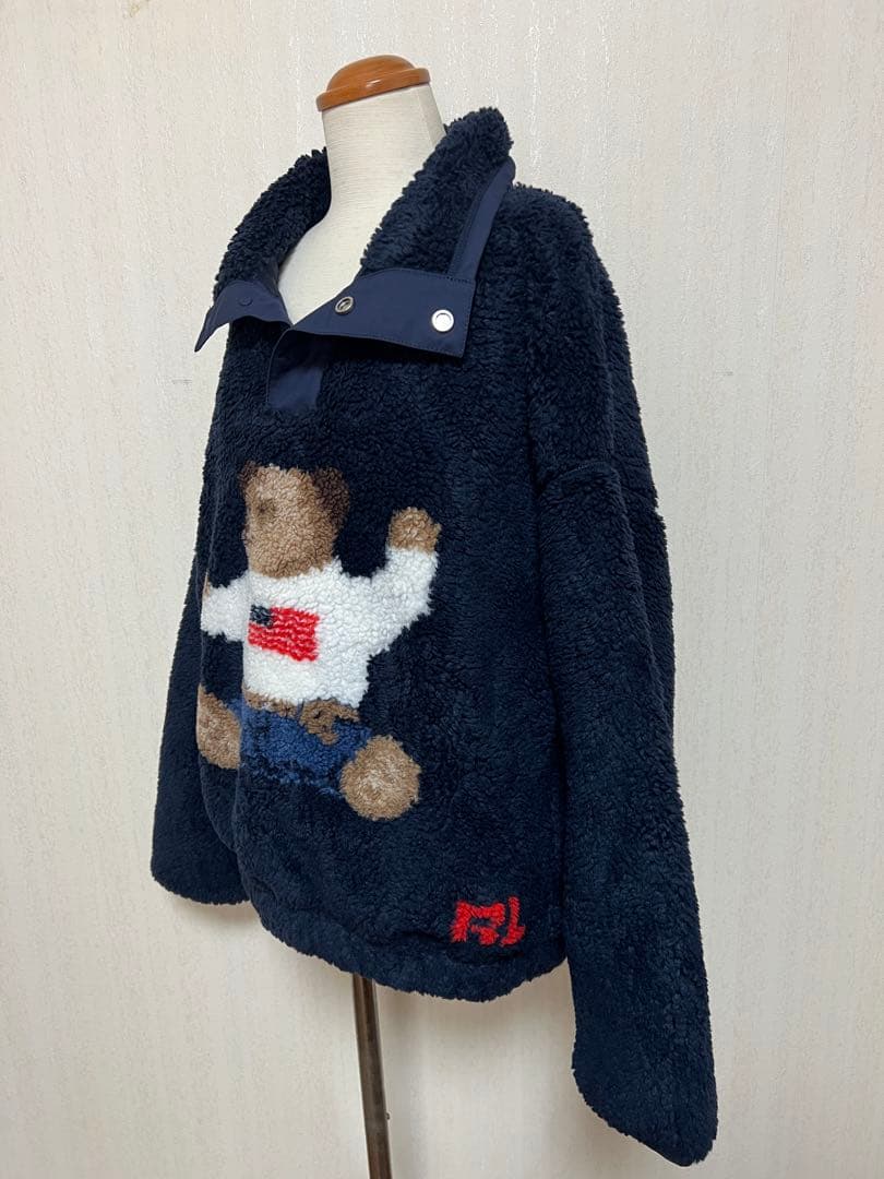 POLOベア　2025限定品　ハイパイルフリースモックネック　ネイビー　M 新品