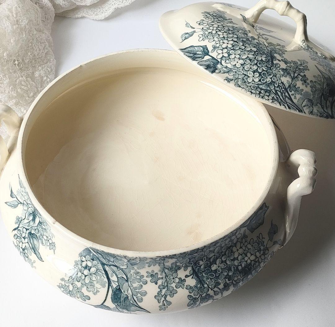 希少　美品　ジアン　LILAS 　スーピエール　フランスアンティーク