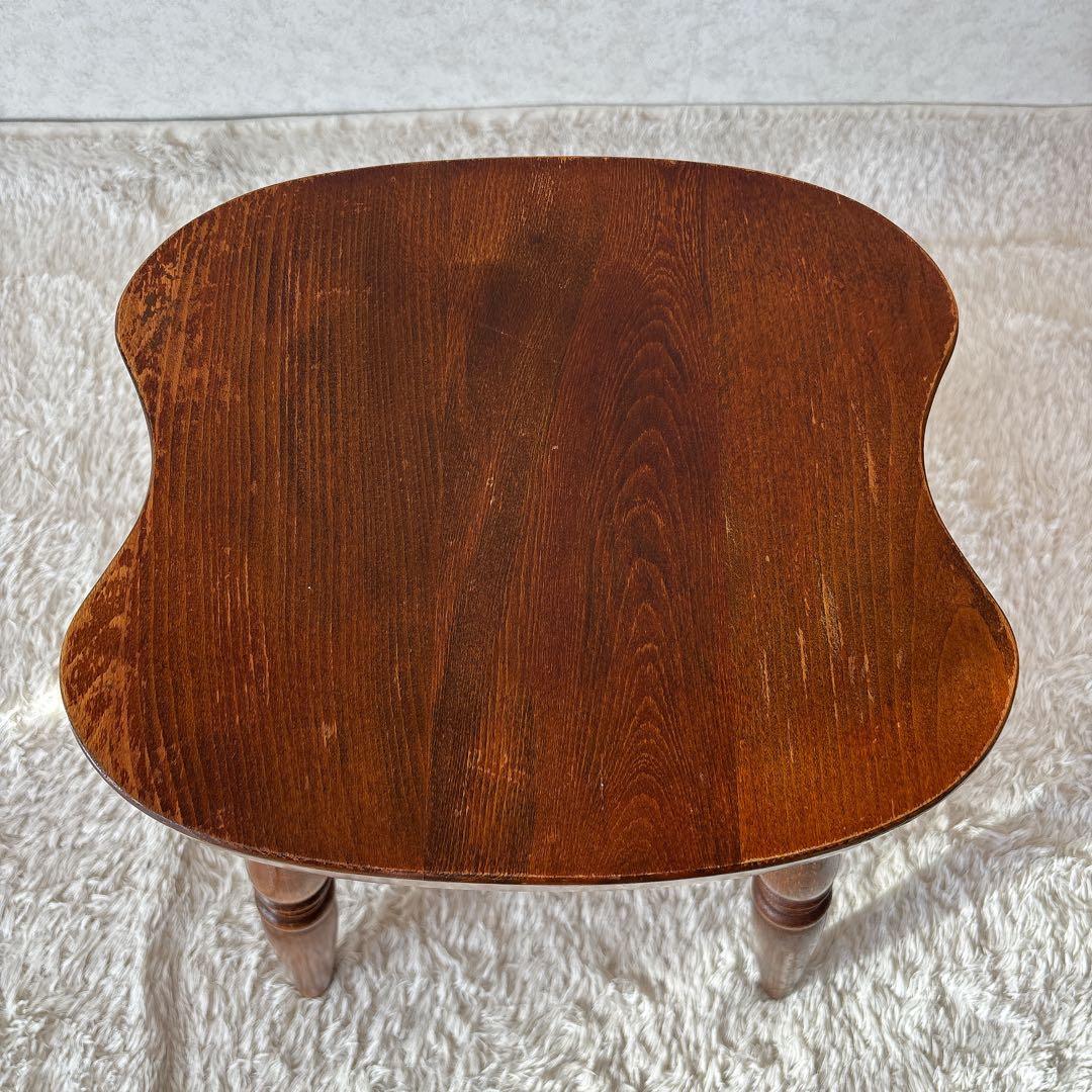 まつ様リクエスト品】飛騨産業 キツツキマーク スツール 座彫り