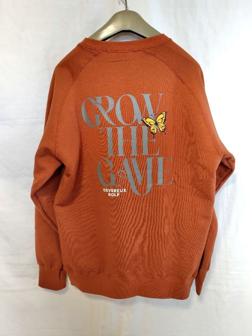 新品【DEVEREUX GOLF】 クルーネック／トレーナー／ブラウン／L