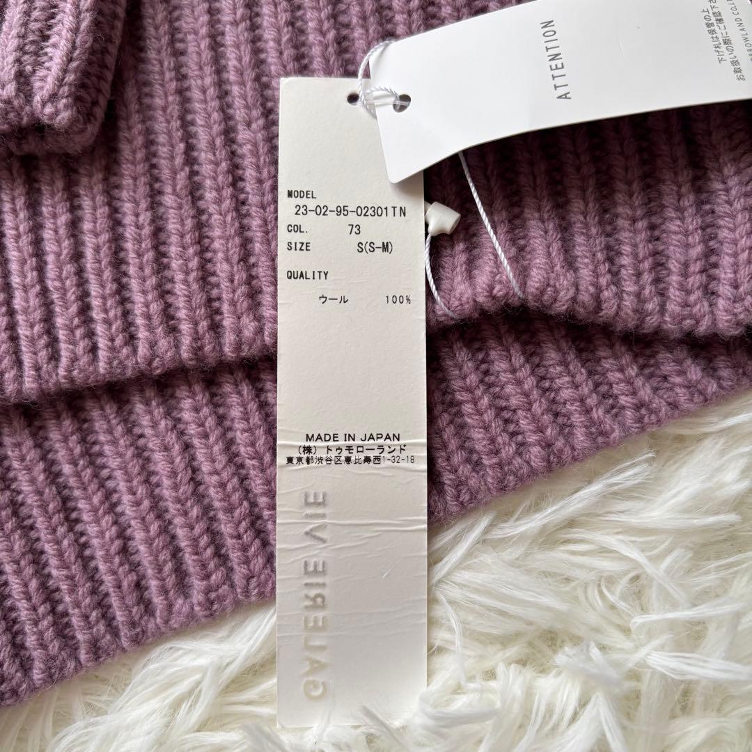 新品⭐️ギャルリーヴィー　ファインウール　ハイネック　ラズベリー　VERY別注色