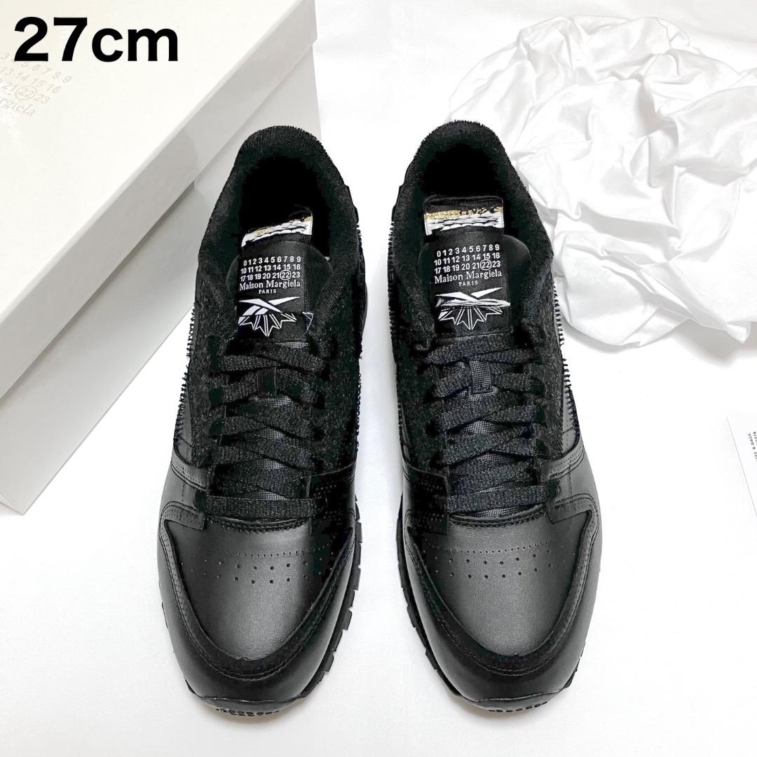 新品 42 マルジェラ リーボック クラシック コラボスニーカー 黒 18704