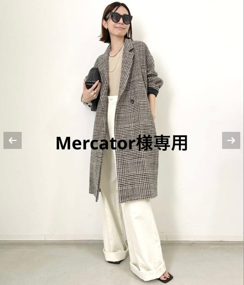 ジャケット・アウター LISIERE CHECK W COAT