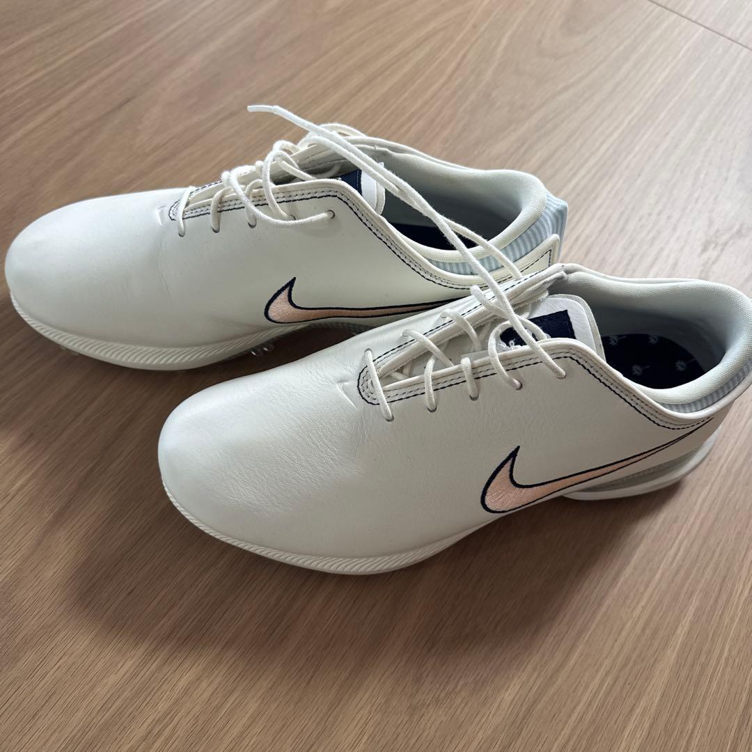 Nike ゴルフシューズ ホワイト スパイク付き