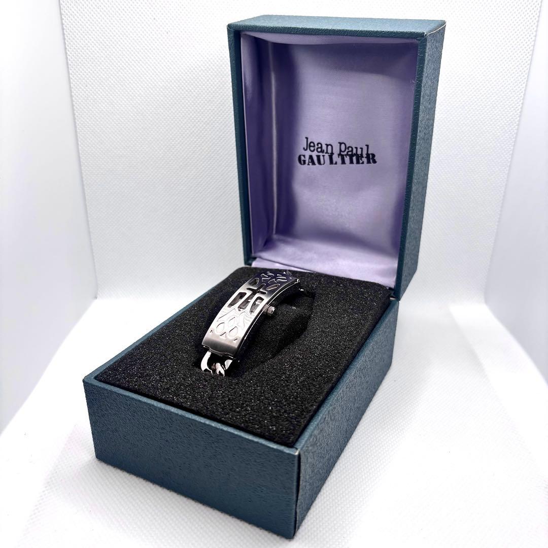 箱付き ジャンポールゴルチェ バングルウォッチ レディース 稼働品 新品電池