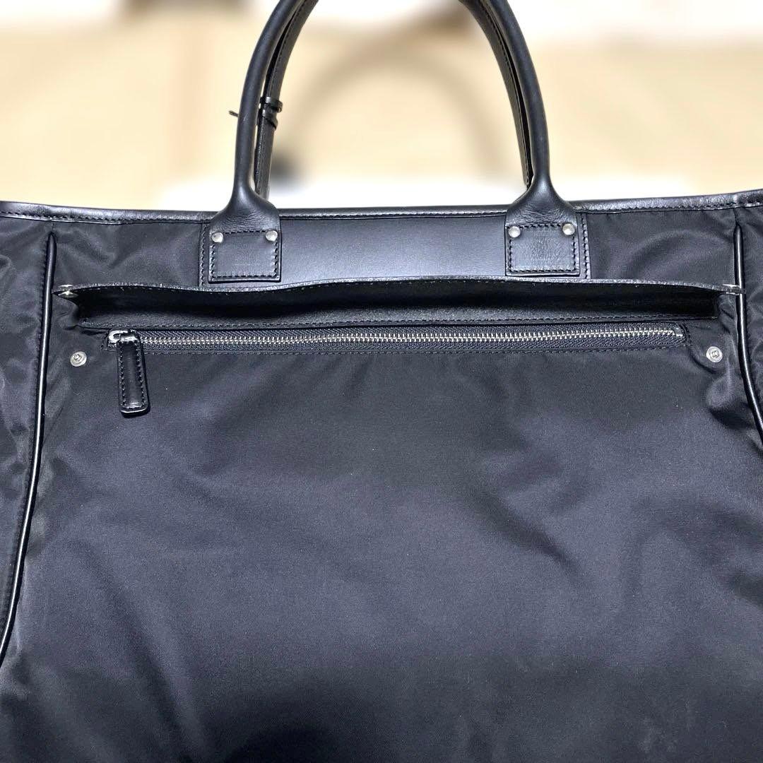 【美品】 フェリージ トートバック ブラック ナイロン&レザー