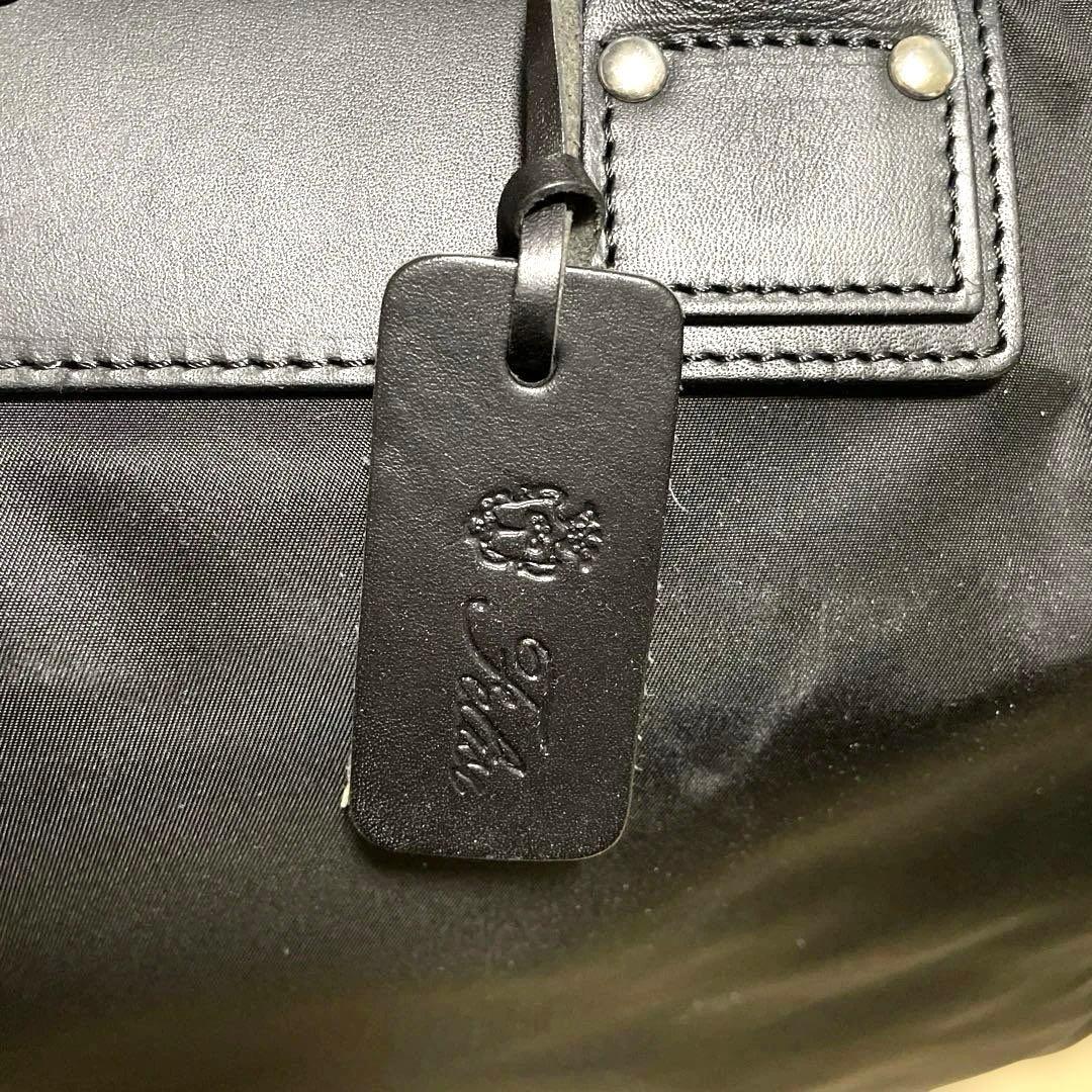 【美品】 フェリージ トートバック ブラック ナイロン&レザー