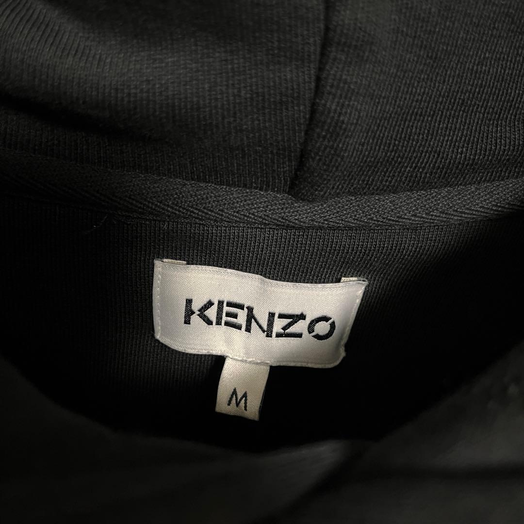 t143【美品】ケンゾー ビッグロゴ プリント パーカー 入手困難 希少 一点物