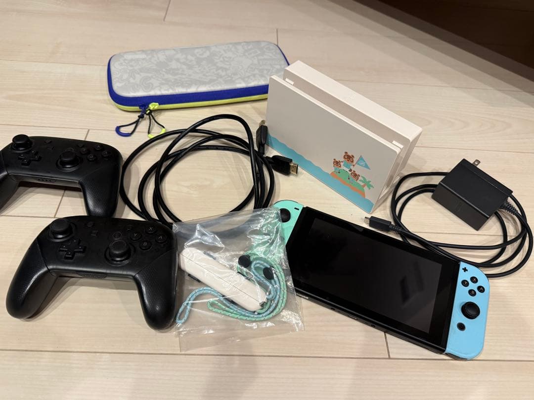 Nintendo Switch あつ森セット　オマケで純正コントローラー2つ