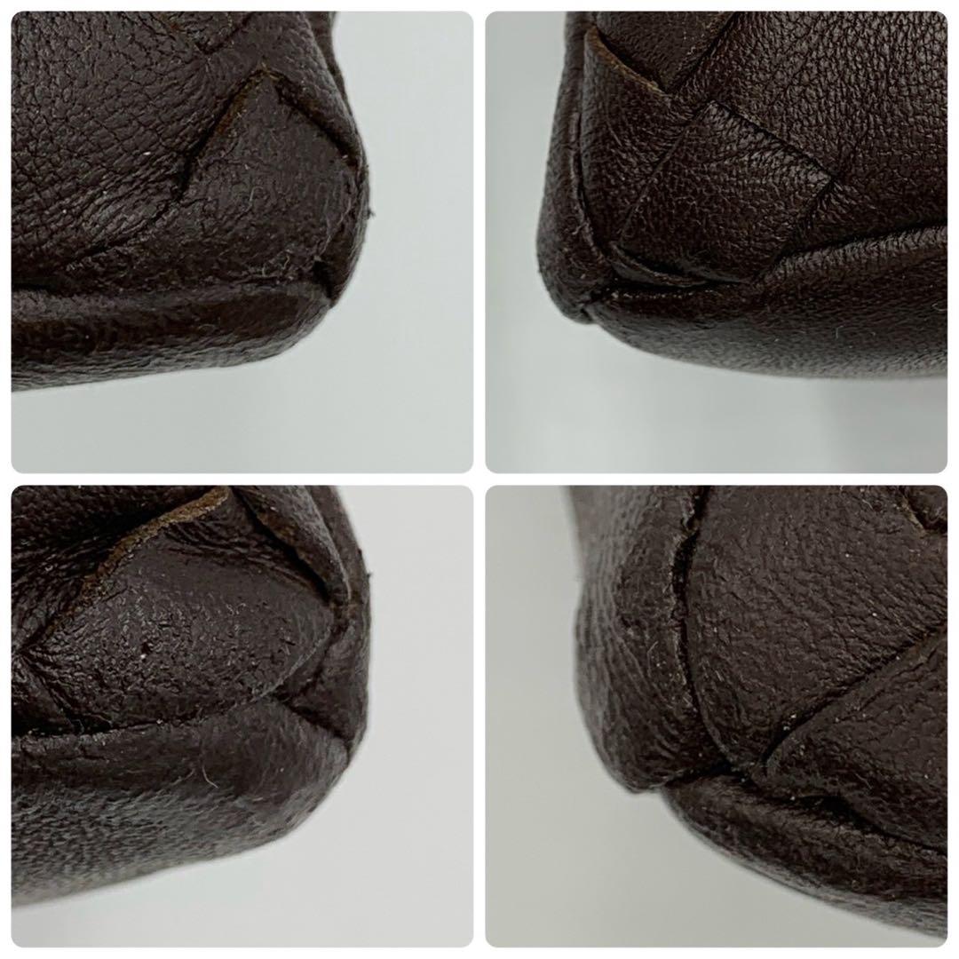 ［美品］BOTTEGAVENETA イントレチャート トートバッグ ゴールド金具