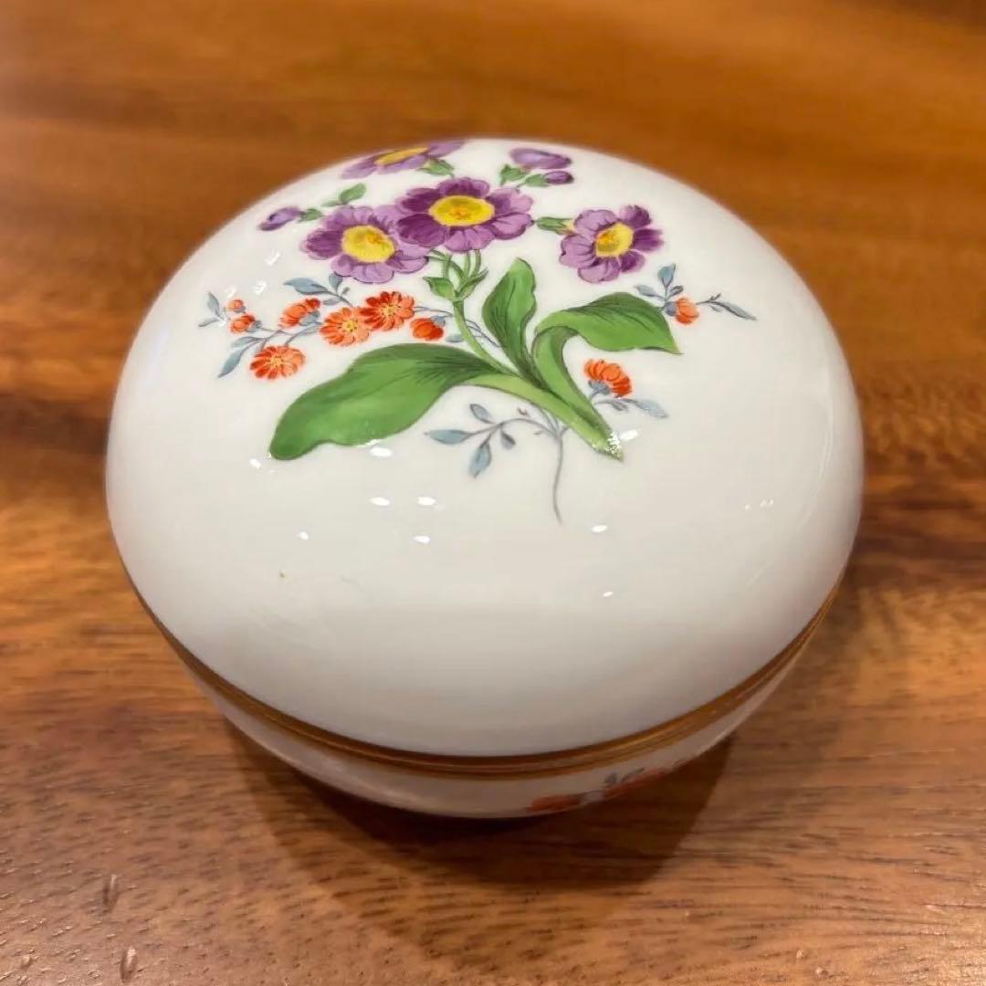 Meissen マイセン 花柄 小物入れ ボンボニエール