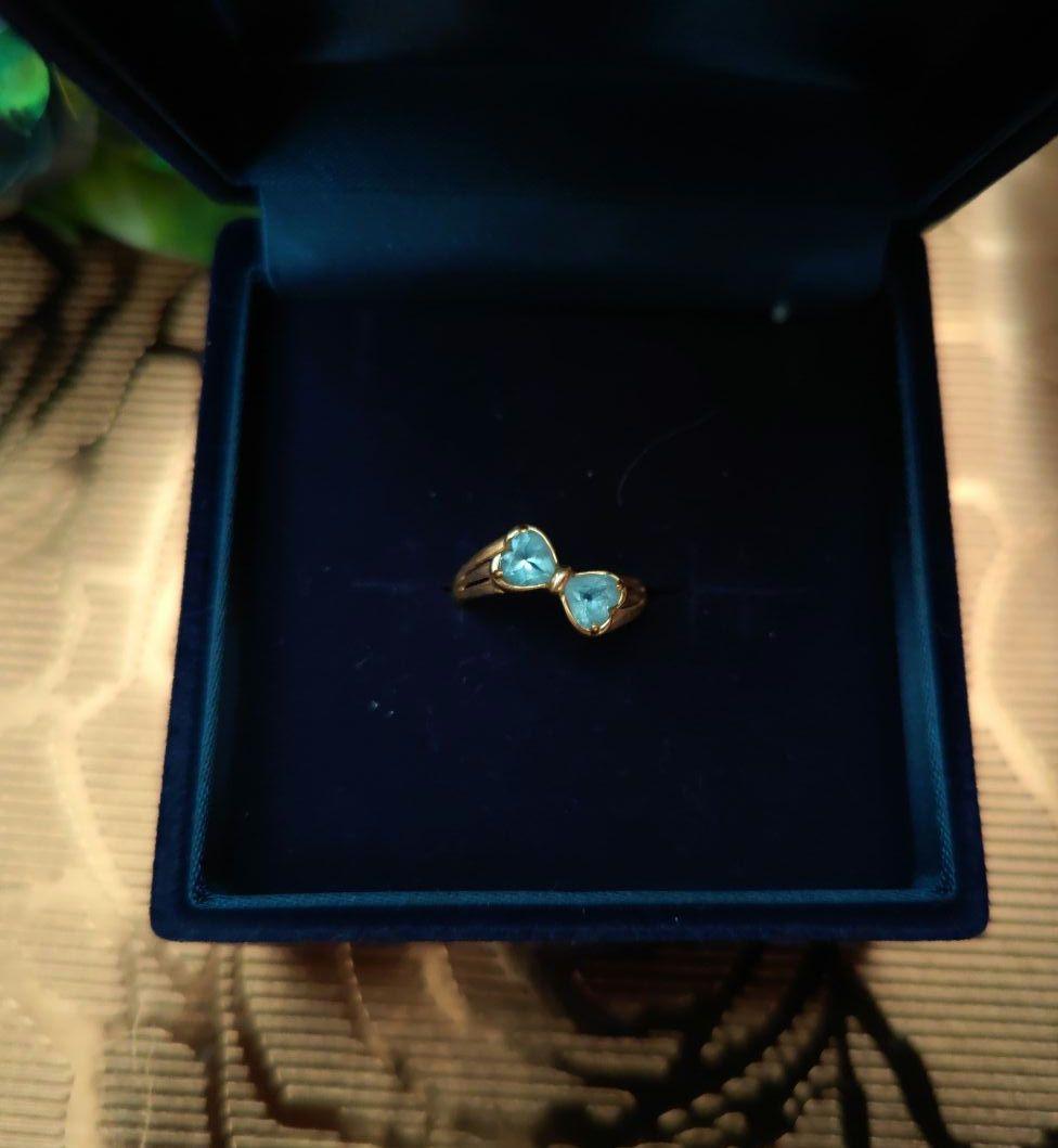 ●ぴの➠アクアマリン　指輪　18金