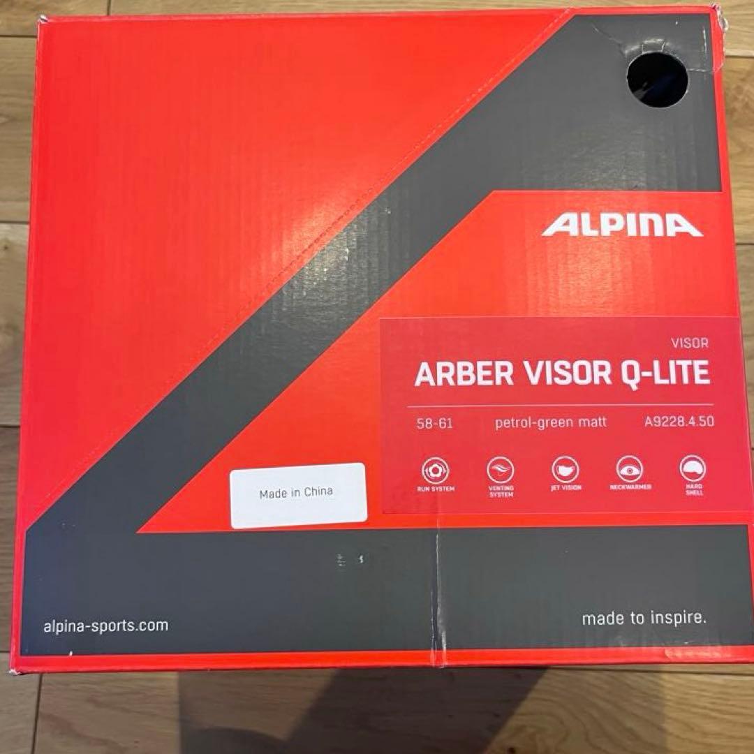 ALPINA バイザー付 スキーヘルメット 58-61センチ