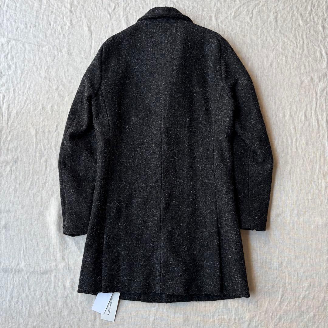 RIPVANWINKLE チェスターコート メルトンウール ブラック 5