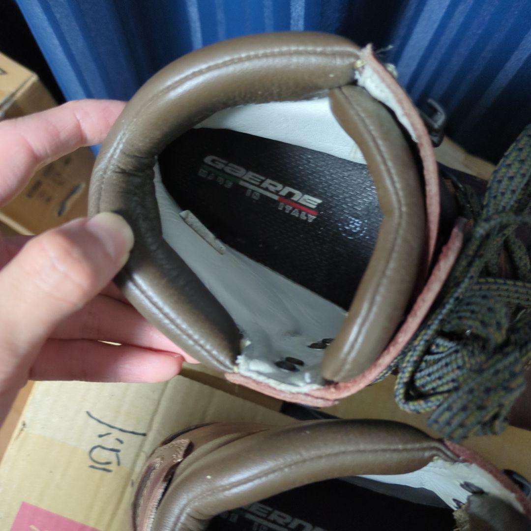 ガエルネ ブラウンブーツ　バイク用などに