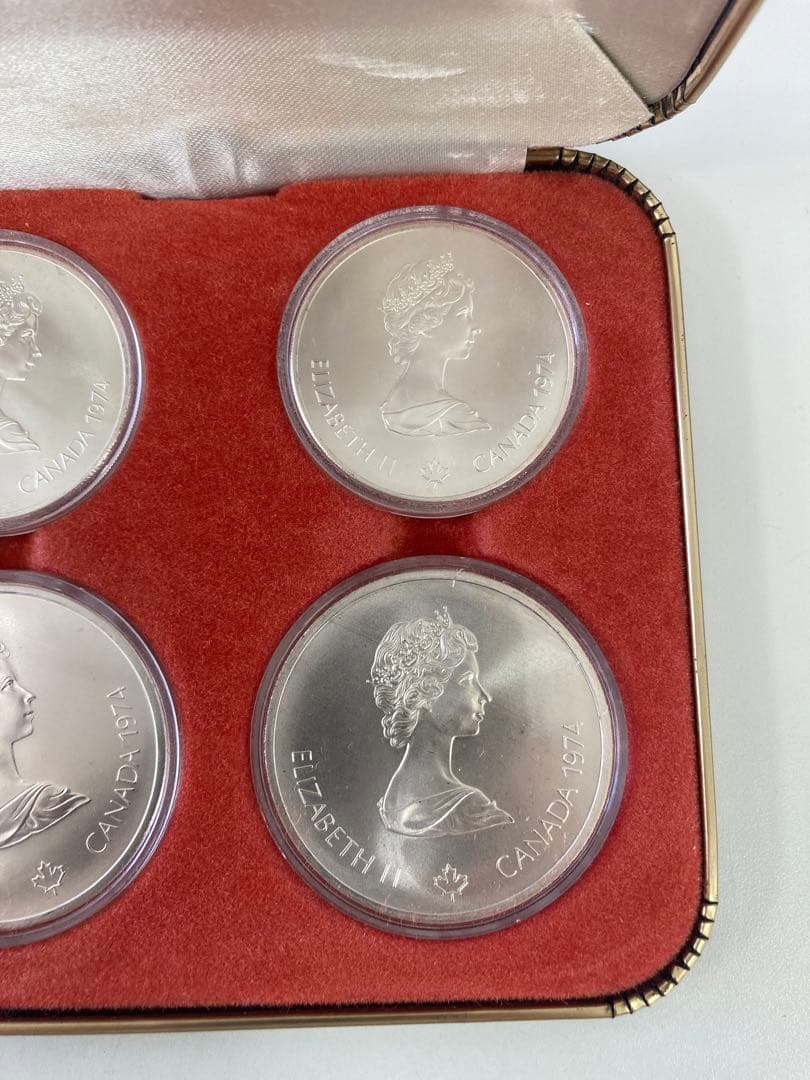 モントリオール1976オリンピック銀貨4枚セット