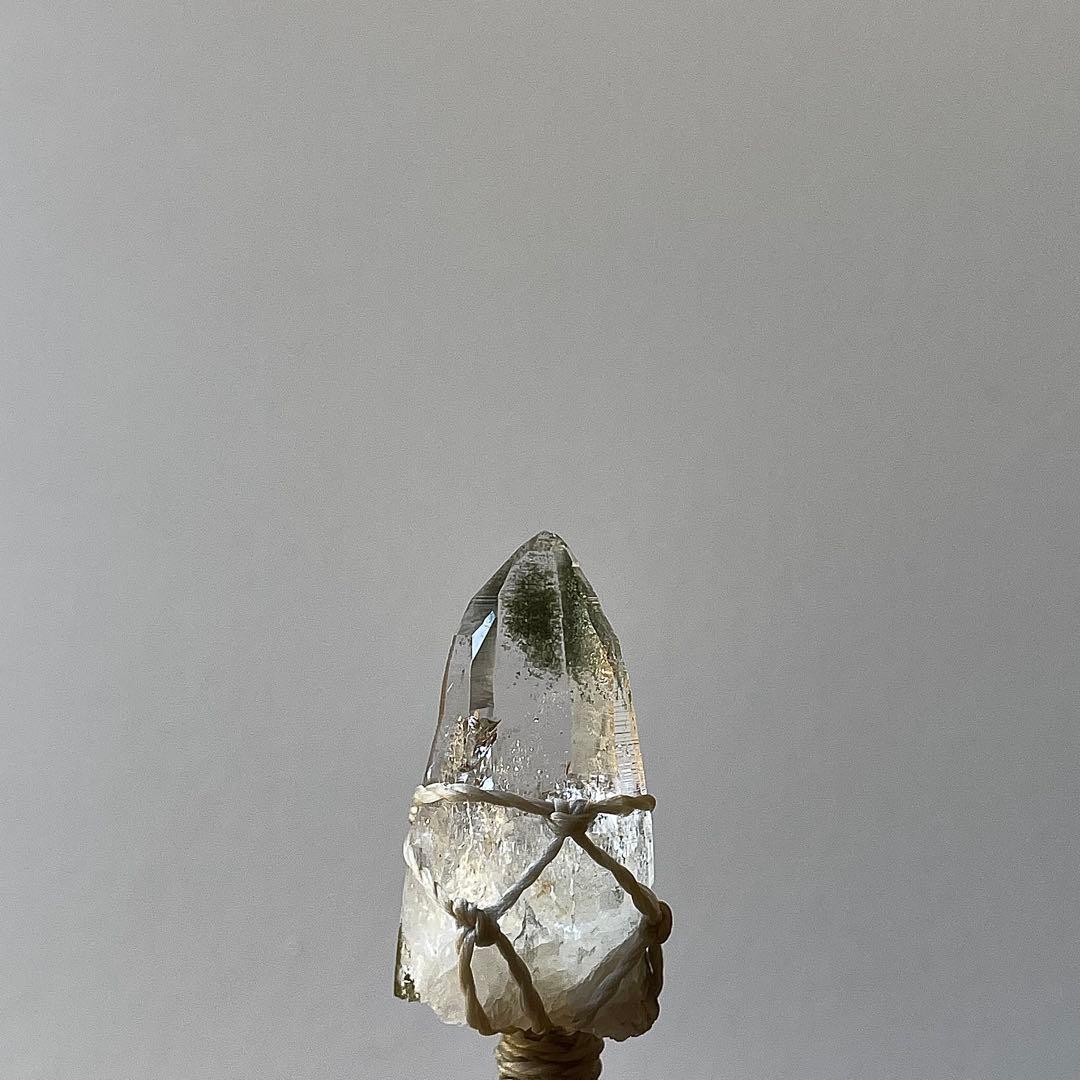 ヒマラヤ水晶 ガネッシュヒマール ＊ マクラメペンダント ネックレス 42