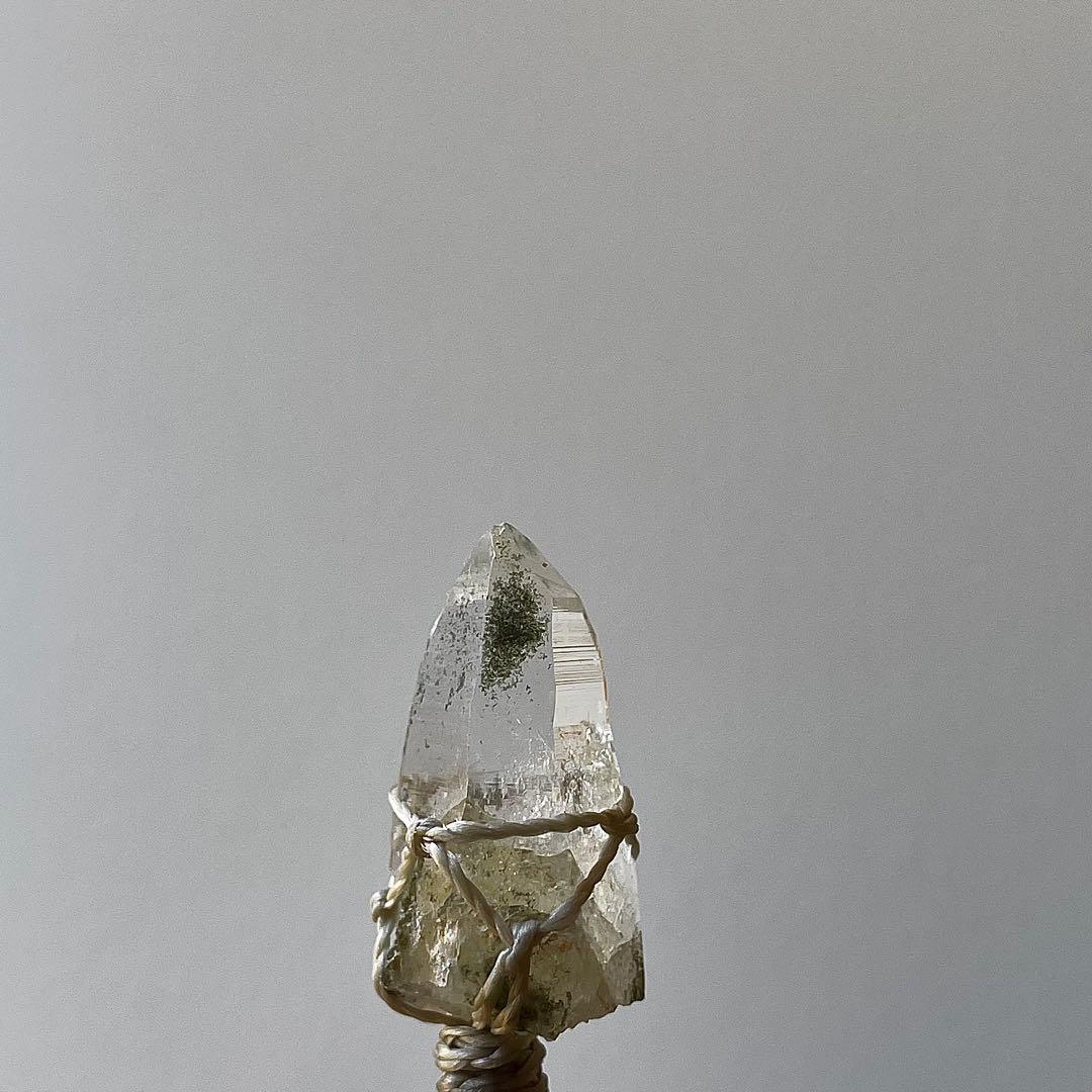 ヒマラヤ水晶 ガネッシュヒマール ＊ マクラメペンダント ネックレス 42