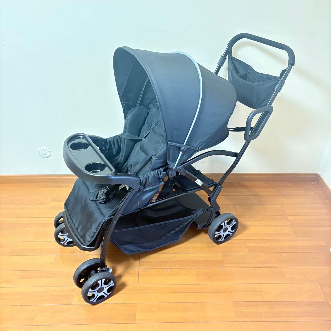 【動作良好•送料込み】西松屋 2人乗りベビーカー PREMIUM プレミアム