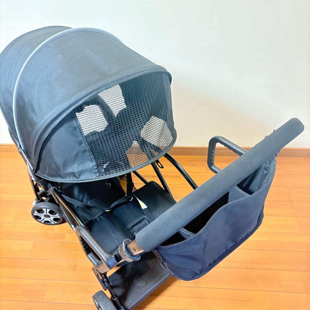 【動作良好•送料込み】西松屋 2人乗りベビーカー PREMIUM プレミアム
