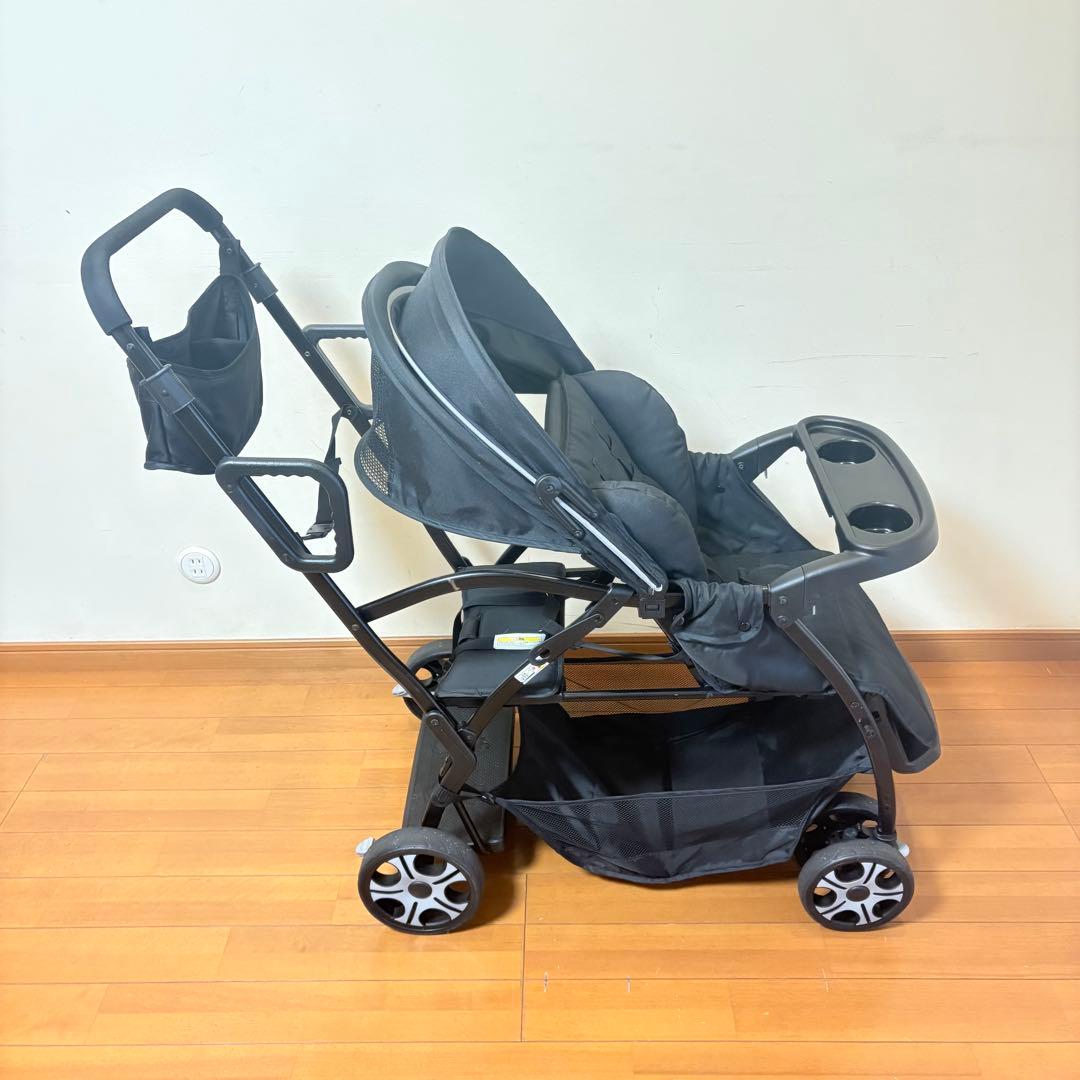 【動作良好•送料込み】西松屋 2人乗りベビーカー PREMIUM プレミアム