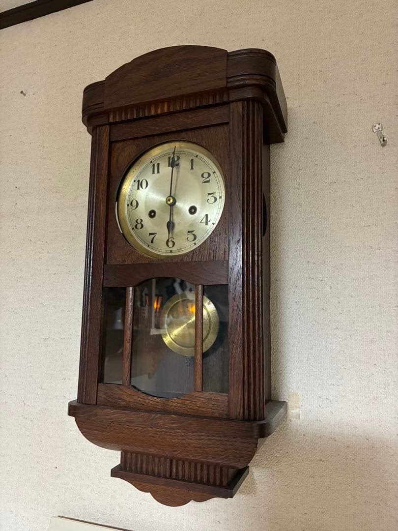 グスタフベッカー　Gustav Becker ドイツ　ユンハンス　柱時計　古時計
