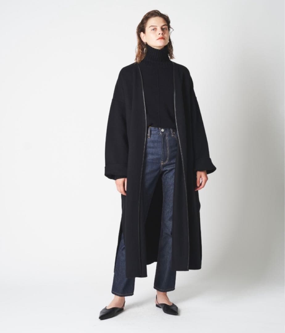 NORC ウールリバーノーカラーコート