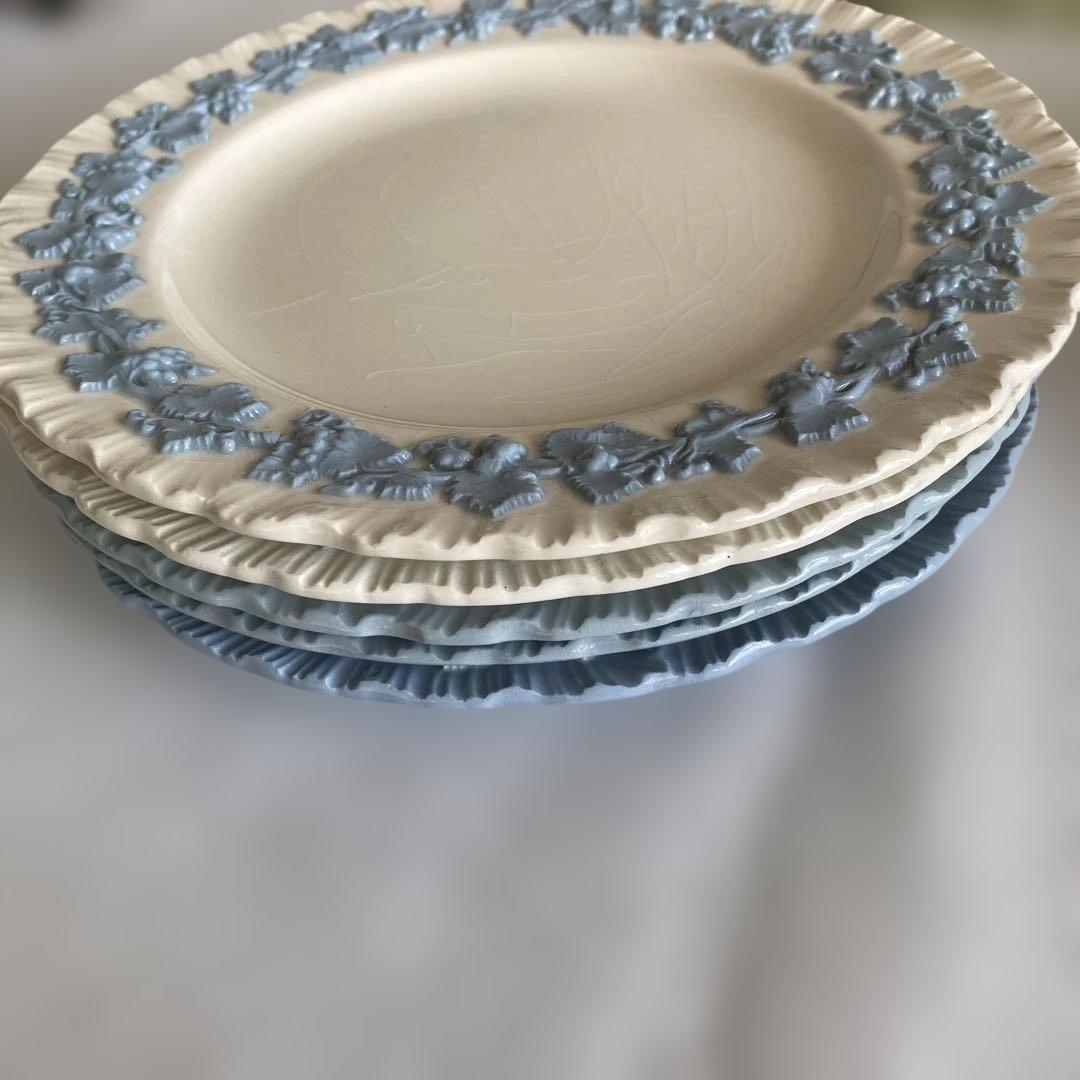 アンティーク　ウェッジウッド　クイーンズウェア　5枚