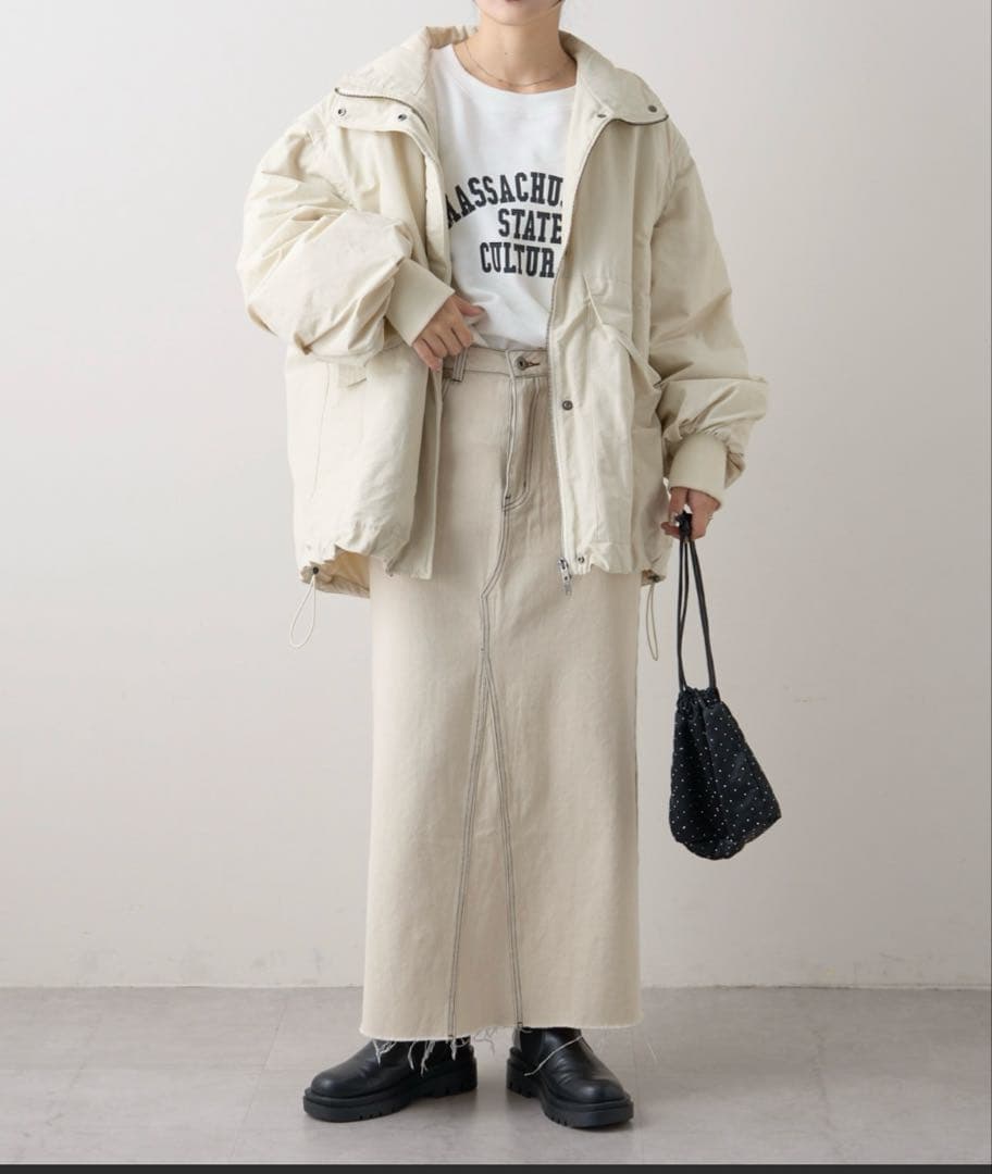 チャオパニックティピー　BIGポケットスタンドワークアウター　オフホワイト　F