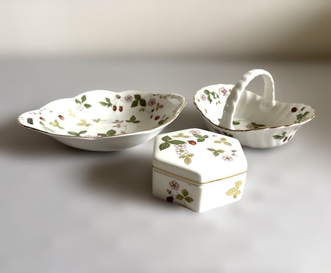  ワイルドストロベリー 小物入れ&バスケット&ボウル 3点