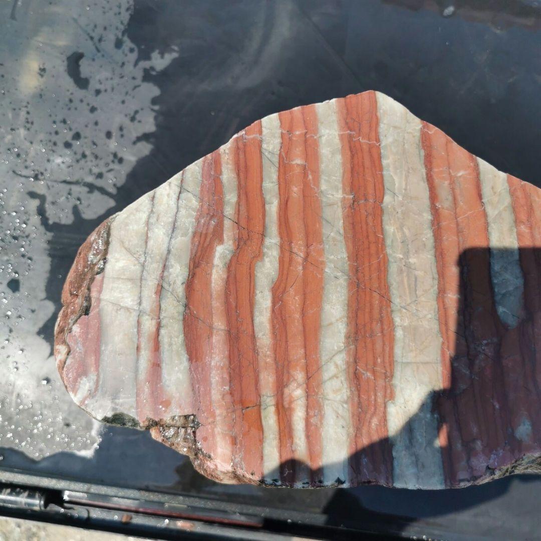 群馬産　赤石　28.8キロ　庭石　鑑賞石　石　石材　庭　坪庭　ガーデニング